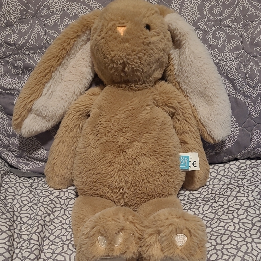 Brown Stuffed Bunny Plush Toy